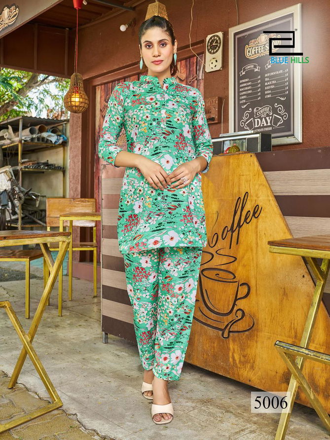 Airport look vol 5 By Blue Hills Ladies Top With Pant Catalog